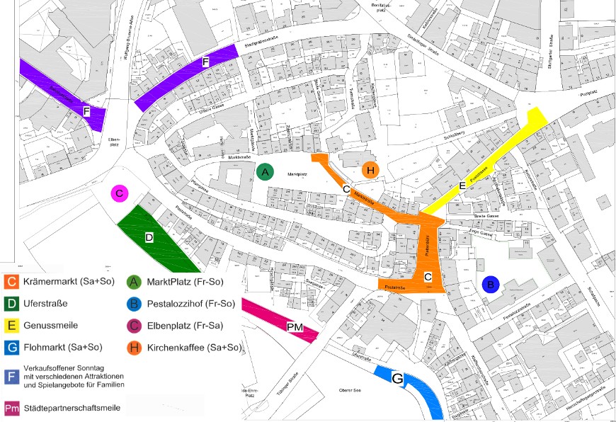 Stadtplan zum Stadtfest 2022