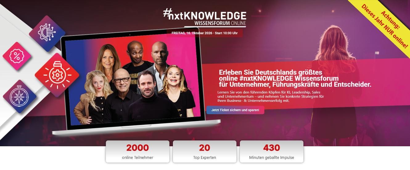 #nxtKNOWLEDGE Wissensforum Online Wissensforum Online